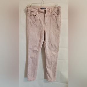 Calvin Klein Size 4 crop Rose Colored Jeans